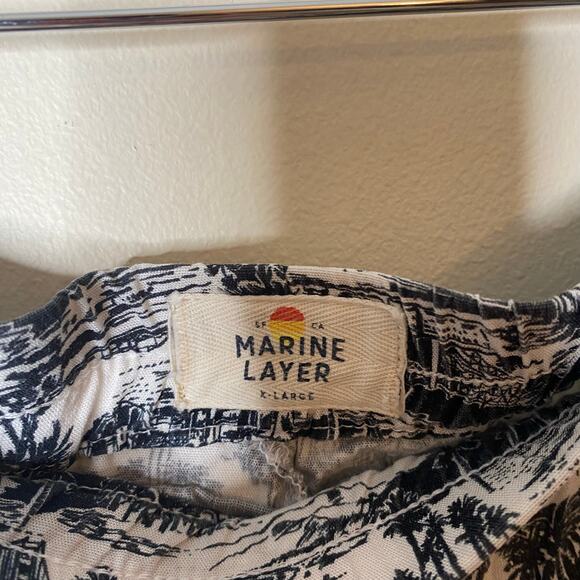 MARINE LAYER Allison Toile Print Pull-On Lightweight Pants Size XL - Picture 5 of 9